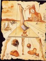 Dali, Salvador - Leg Composition.Drawing from a series of advertisements for Bryans Hosiery